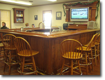 Enjoy our bar with a flat screen television